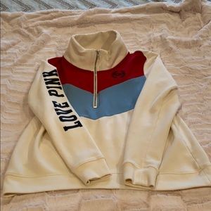 Victoria Secret Pink Half-zip Pullover